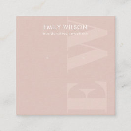 Carte De Visite Carré Écran de l'oreille en gras moelleux rustique