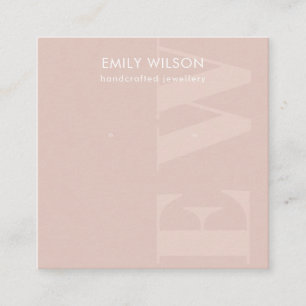 Carte De Visite Carré Écran de l'oreille en gras moelleux rustique