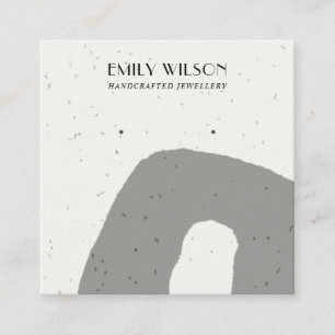 CARTE DE VISITE CARRÉ ÉCRAN DE TEXTURE CÉRAMIQUE ABSTRAIT