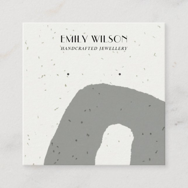 CARTE DE VISITE CARRÉ ÉCRAN DE TEXTURE CÉRAMIQUE ABSTRAIT (Devant)