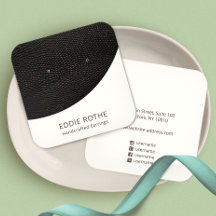 Écran moderne chic noir blanc à oreille