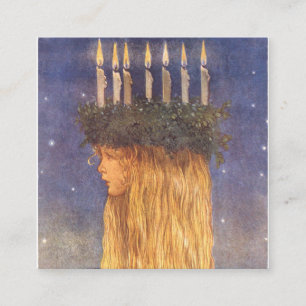 Carte De Visite Carré Église Sainte-Lucie John Bauer