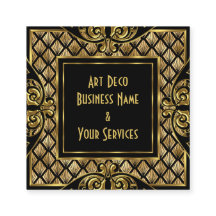 Elégant Art Déco Art Déco Gold Black Vintage 1930