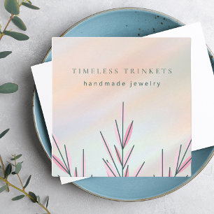 Carte De Visite Carré Elégant designer de bijoux moderne Boho