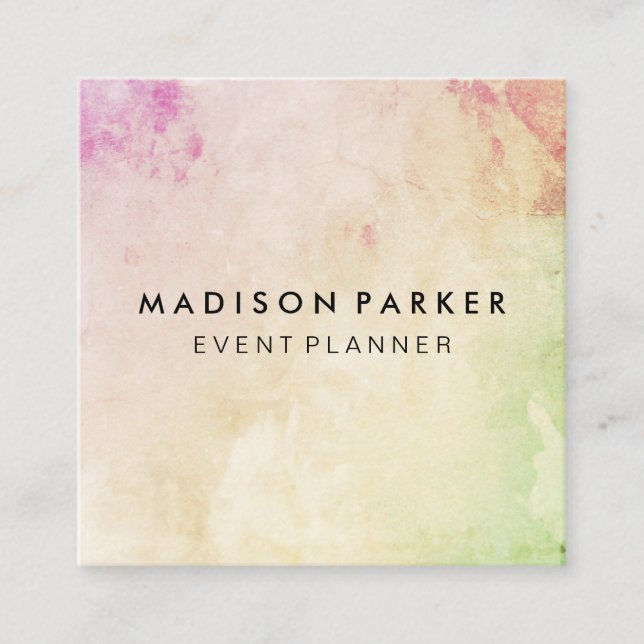 Carte De Visite Carré Élégant et moderne (Devant)