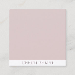 Carte De Visite Carré Elégant Simple Moderne Minimaliste Modèle Luxe