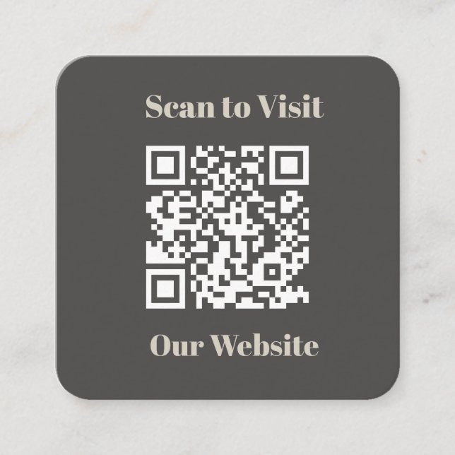 Carte De Visite Carré Entreprise professionnelle moderne (Devant)