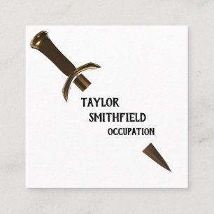 Carte De Visite Carré épée