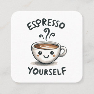 Carte De Visite Carré Espresso Yself café