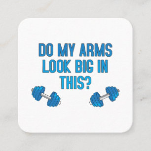 Carte De Visite Carré Est-Ce Que Mes Bras Ont L'Air Gros ?