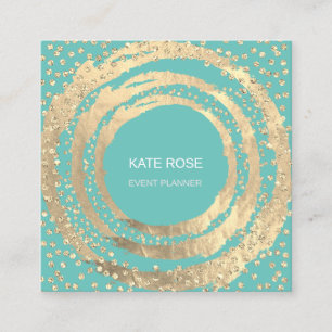Carte De Visite Carré Event Planner Music Media Fashion Blogger Mint