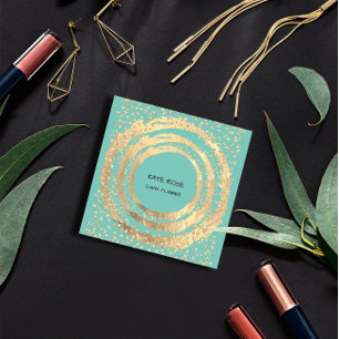 Carte De Visite Carré Event Planner Music Media Fashion Blogger Mint