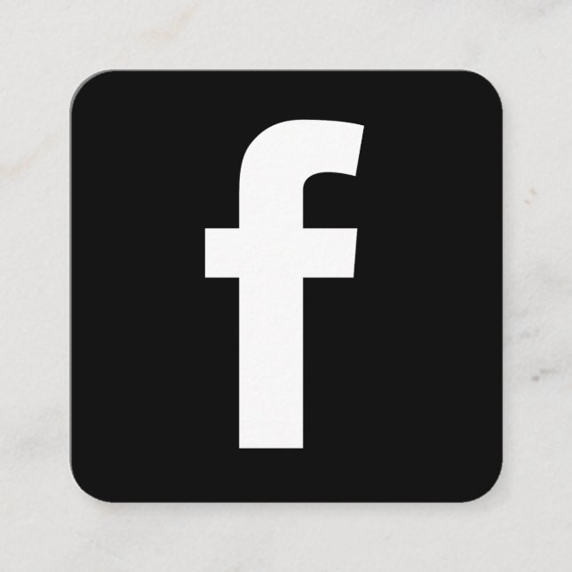 Carte De Visite Carré Facebook promotionnel (Devant)