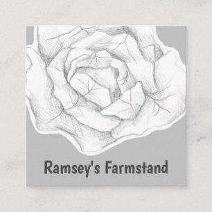 Carte De Visite Carré Farmstand Chou Légumes Produits frais