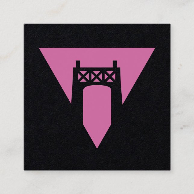 Carte De Visite Carré Fierté de détroits (Devant)