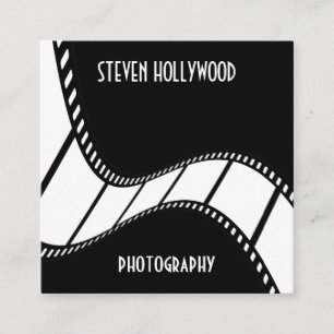 Carte De Visite Carré Film Strip Cinema Film Reel Modèle professionnel