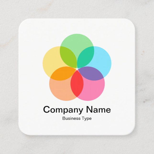 Carte De Visite Carré Filtre (Devant)