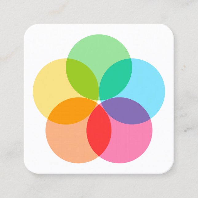 Carte De Visite Carré Filtre (Devant)