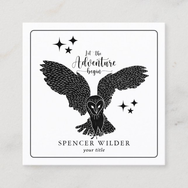 Carte De Visite Carré Forest Adventure Nature Guide (Devant)