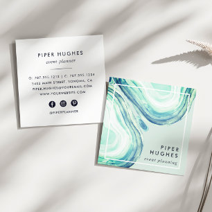 Carte De Visite Carré Géode Seaglass