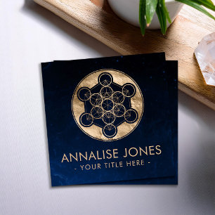 Carte De Visite Carré Géométrie sacrée du cube de Metatron