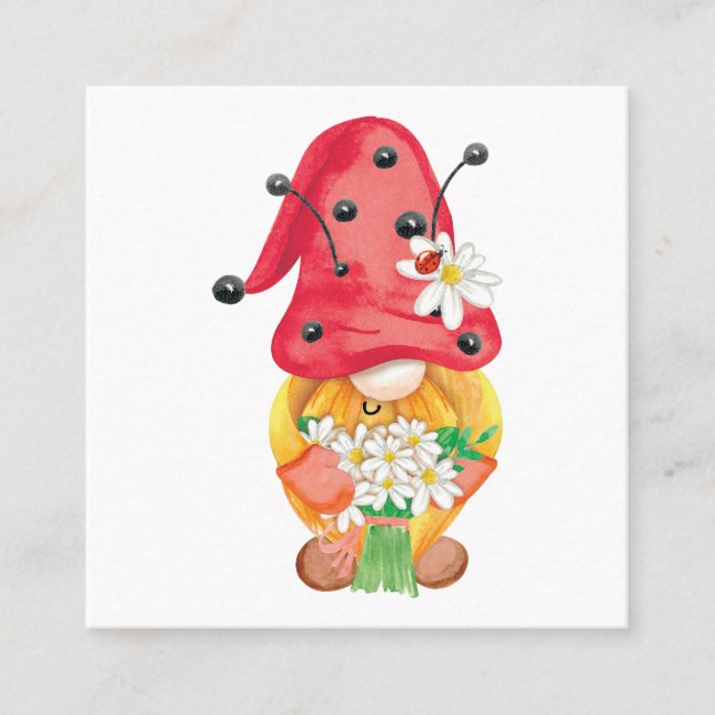 Carte De Visite Carré gnome d'été 1 (Devant)