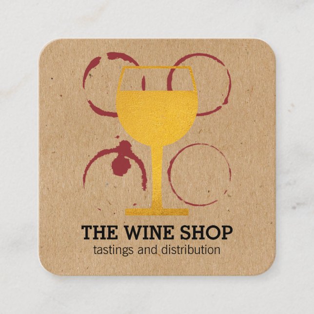 Carte De Visite Carré Golden Chalice (Devant)