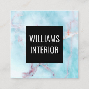 Carte De Visite Carré Granite océanique