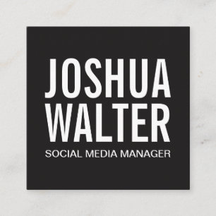 Carte De Visite Carré Gras simple