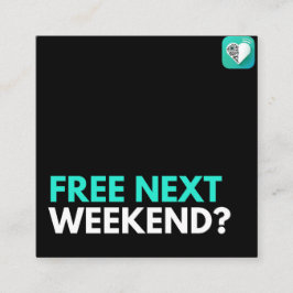 Carte De Visite Carré Gratuit le week-end prochain ?