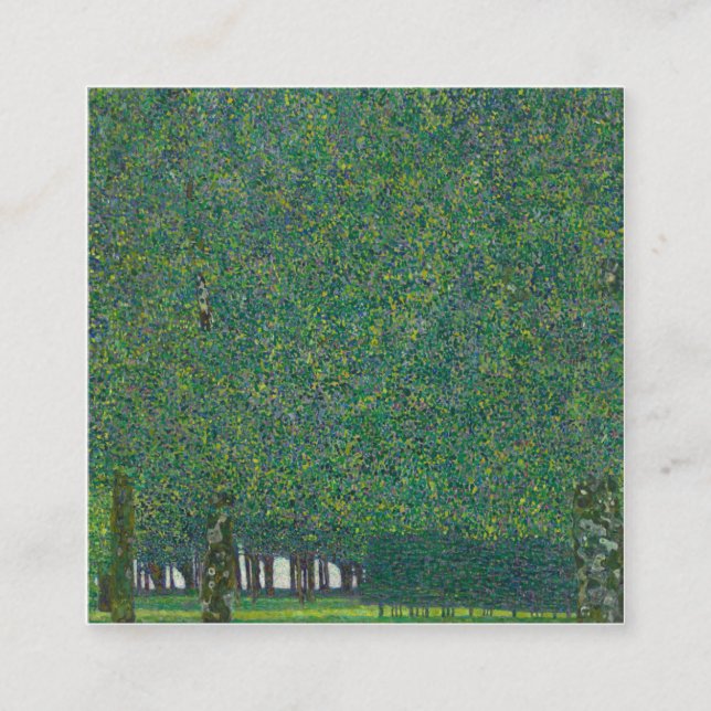 Carte De Visite Carré Gustav Klimt - Le Parc (Devant)