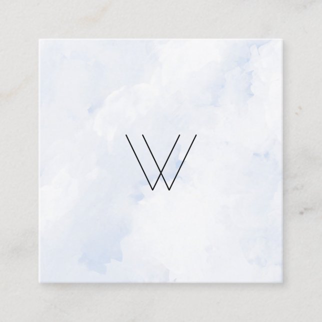 Carte De Visite Carré Hiver de logo (Devant)