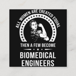 Carte De Visite Carré Ingénieur Biomédical Pour Femmes Ingénieur Biomédi