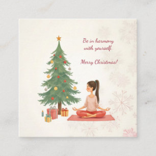 Carte De Visite Carré Joyeux Noël !