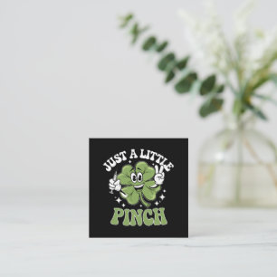Carte De Visite Carré Juste une petite pincée St Patrick's Day