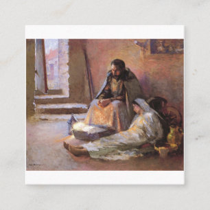 Carte De Visite Carré La Nativité De Gari Melchers
