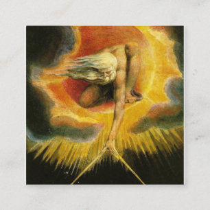 Carte De Visite Carré L'Ancienne Peinture De William Blake