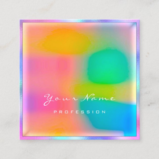 Carte De Visite Carré Lash de maquillage professionnel moderne minimalis (Devant)