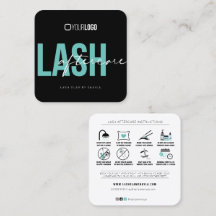 Lash Extensions Instructions de suivi Carré Busi