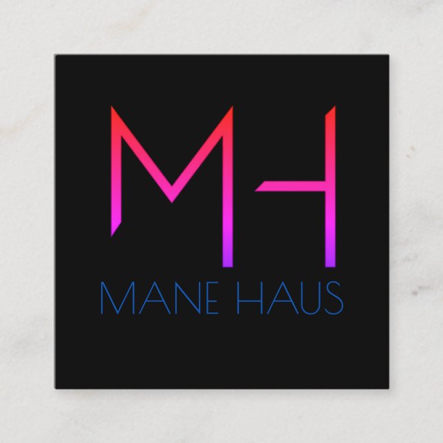 Carte De Visite Carré Late Night Miami (Devant)