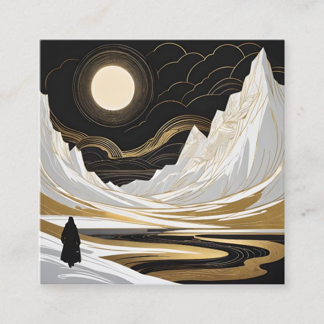 Carte De Visite Carré Le style Vasnetsov se caractérise par une lumière (Devant)