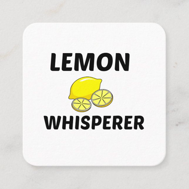 CARTE DE VISITE CARRÉ LEMON WHISPERER (Devant)