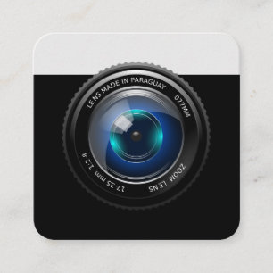 Carte De Visite Carré Lentilles de caméra de photographie