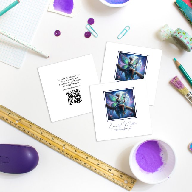 Carte De Visite Carré Les délices des bijoux de fée céleste (Créateur téléchargé)