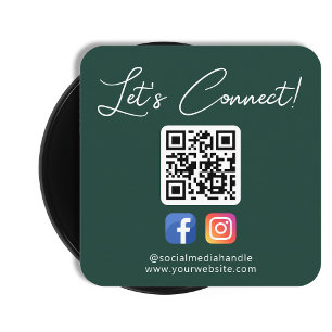 Carte De Visite Carré Les Médias Sociaux Connectez-Vous Avec Nous Person