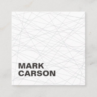 Carte De Visite Carré Lignes de déplacement modernes en gras Professionn