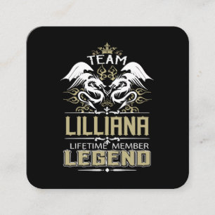 Carte De Visite Carré Lilliana Lilliana Dragon Membre à vie Légende