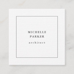 Carte De Visite Carré Linge tendance minimaliste professionnel moderne