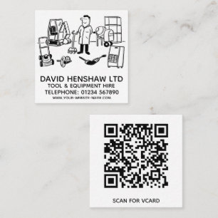 Carte De Visite Carré Location d'outils et d'équipement