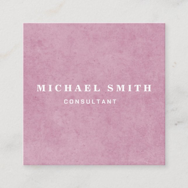 Carte De Visite Carré Logo de code QR moderne personnalisé minimaliste (Devant)